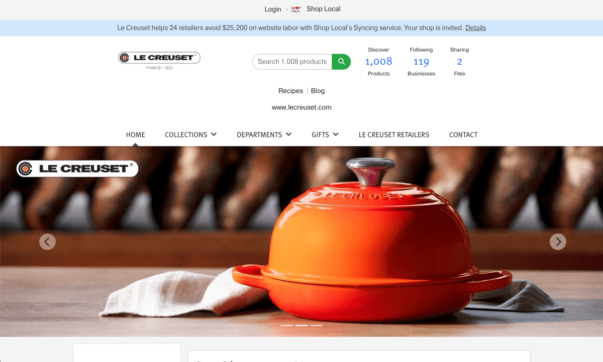 Shop Local Retailer Dashboard